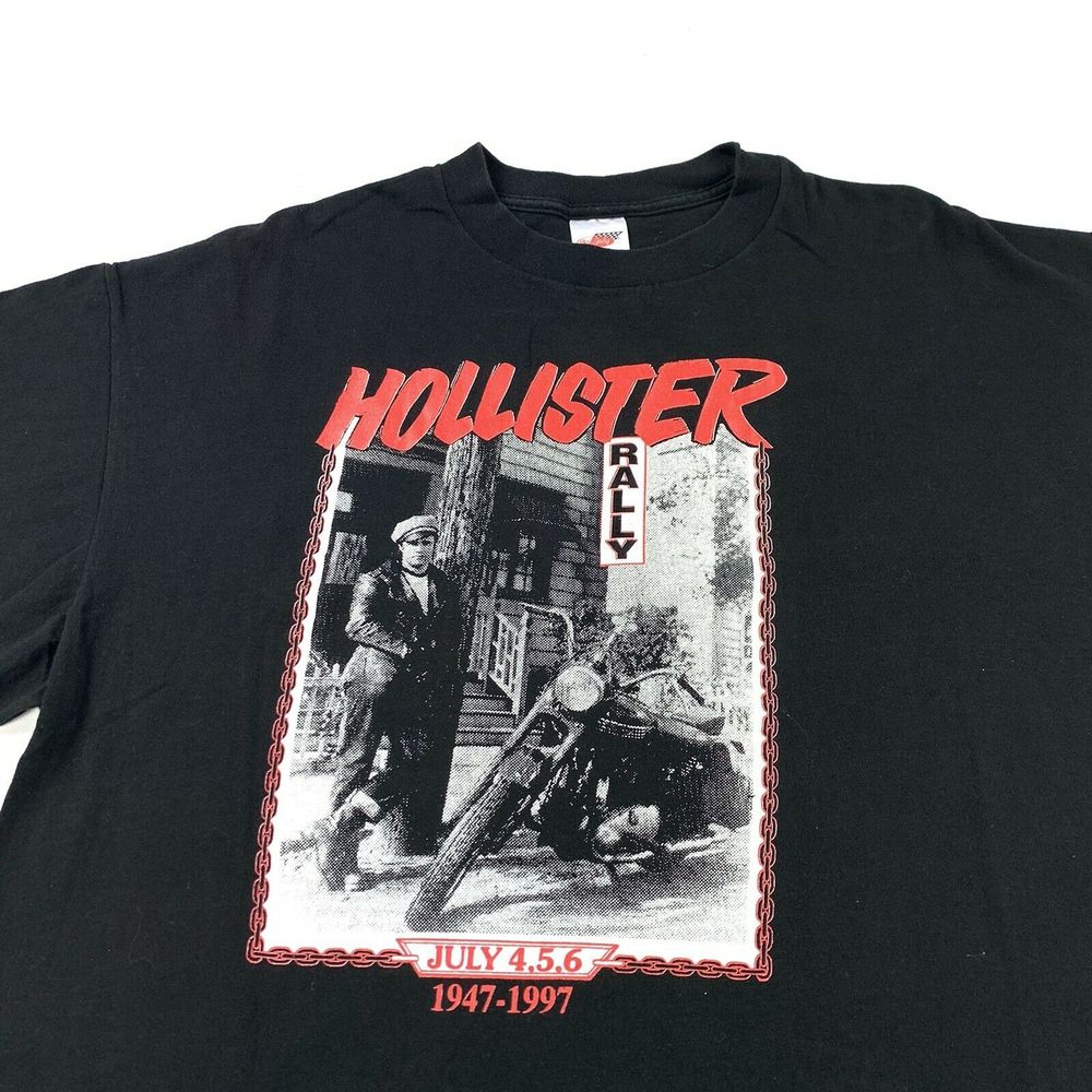 Vintage 90's Hollister Motorcycle Rally T-Shirt